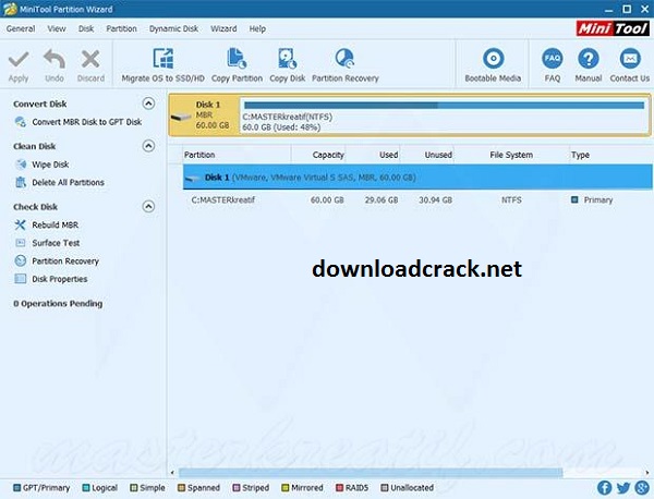 MiniTool Partition Wizard 12.6.0 Crack With License Code 2022 Free